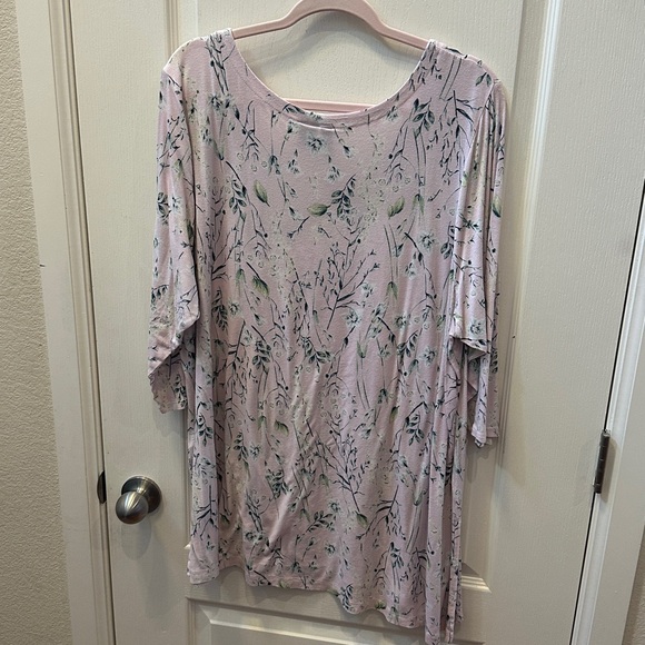 Cynthia Rowley Pink & Green Floral Tunic - Picture 4 of 6